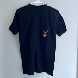 Harley Davidson Vintage 80s Black Single Stitch Webb North Carolina TShirt 38M40